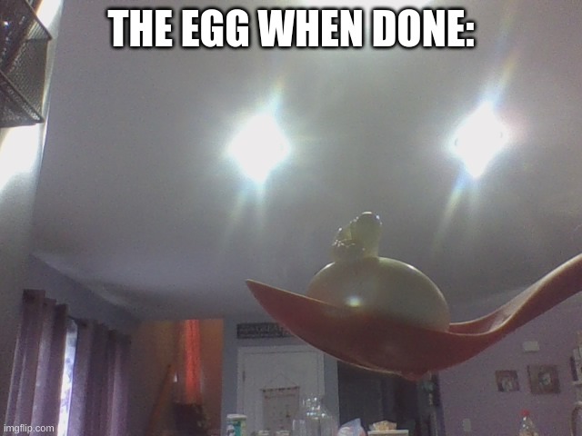 THE EGG WHEN DONE: | made w/ Imgflip meme maker
