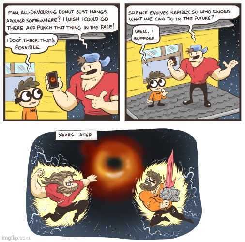 Donut punch | image tagged in donuts,donut,punch,comics,comics/cartoons,science | made w/ Imgflip meme maker