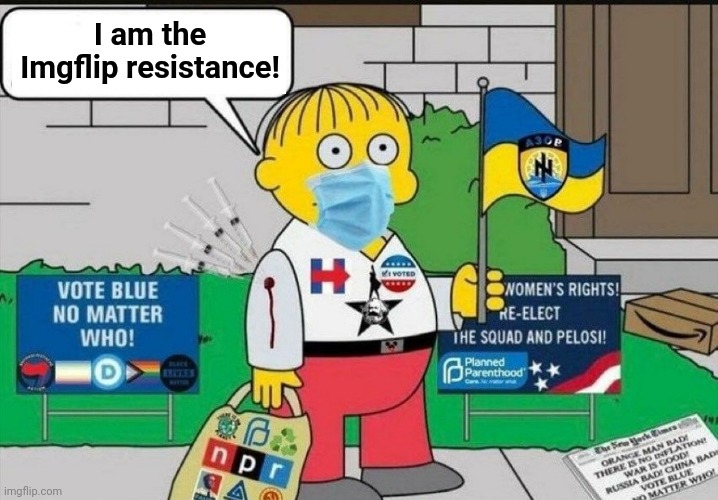 Liberal Hivemind |  I am the Imgflip resistance! | image tagged in triggered,liberals | made w/ Imgflip meme maker