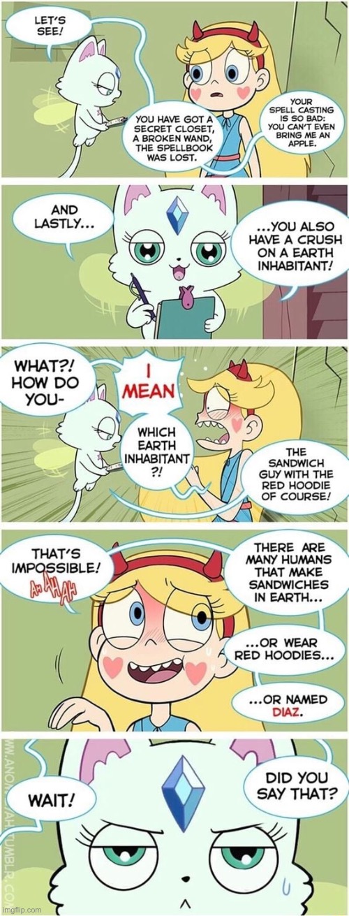 OH No She Knows! | image tagged in oh no,svtfoe,comics/cartoons,star vs the forces of evil,comics,memes | made w/ Imgflip meme maker