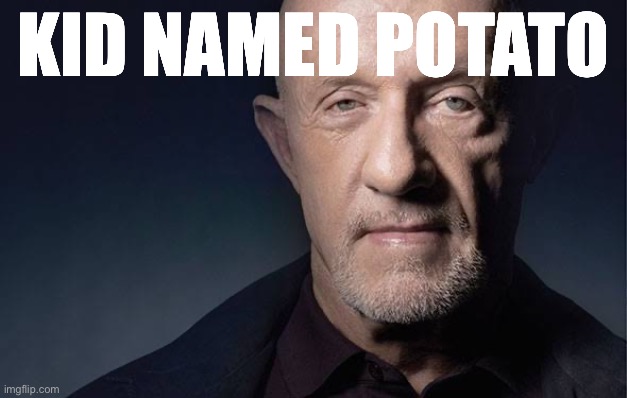 Kid Named | KID NAMED POTATO | image tagged in kid named | made w/ Imgflip meme maker