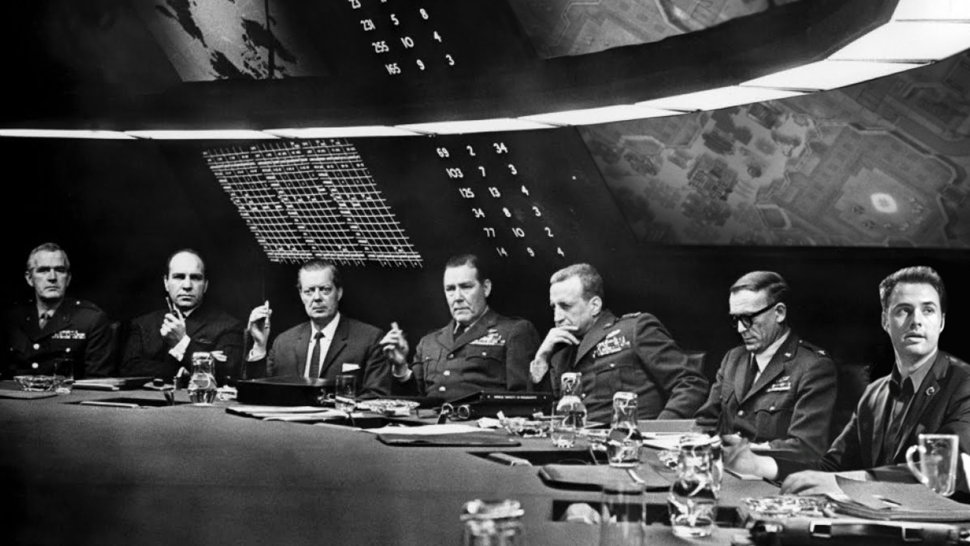 High Quality dr strangelove war room discussion Blank Meme Template
