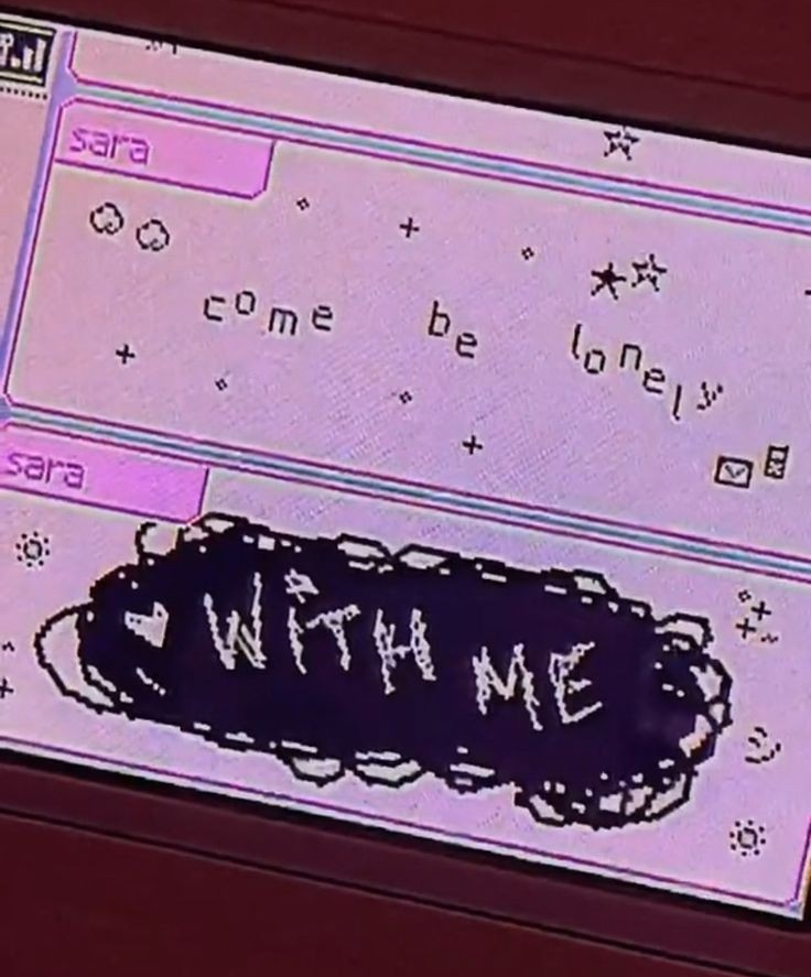 Pictochat come be lonely with me Blank Meme Template