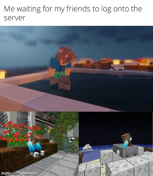 Still waiting... | image tagged in repost,memes,funny,minecraft,still waiting,minecraft memes | made w/ Imgflip meme maker
