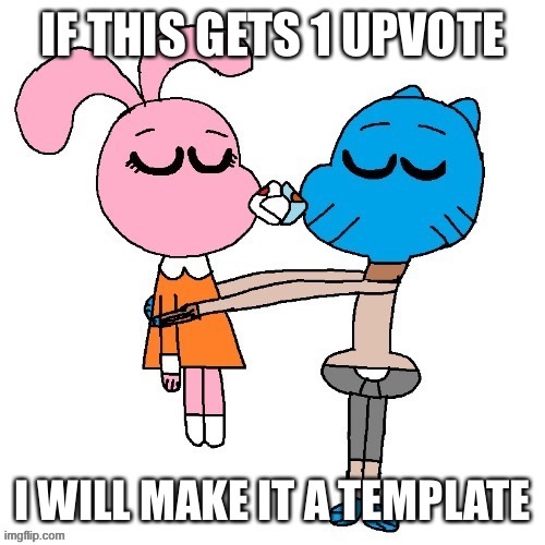 Anais kisses Gumball | image tagged in anais kisses gumball | made w/ Imgflip meme maker