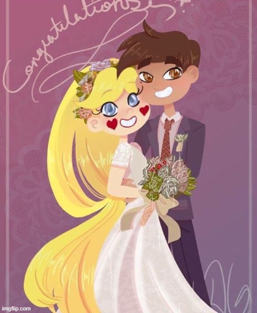 image tagged in starco,marriage,svtfoe,star vs the forces of evil,fanart,memes | made w/ Imgflip meme maker