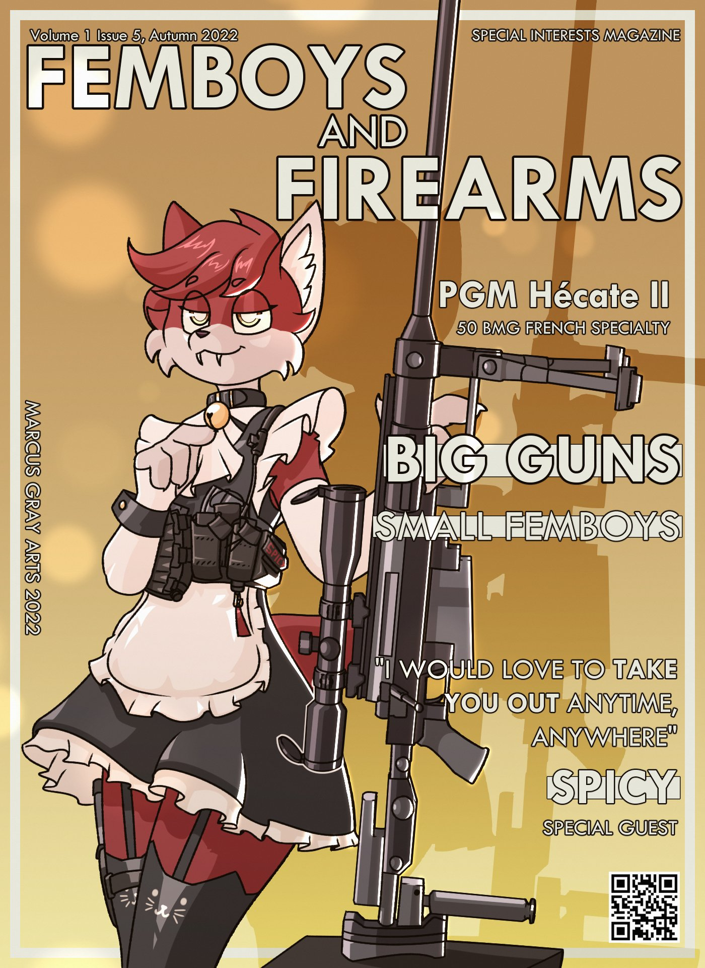 Femboy Firearms 50 cal PGM Blank Meme Template