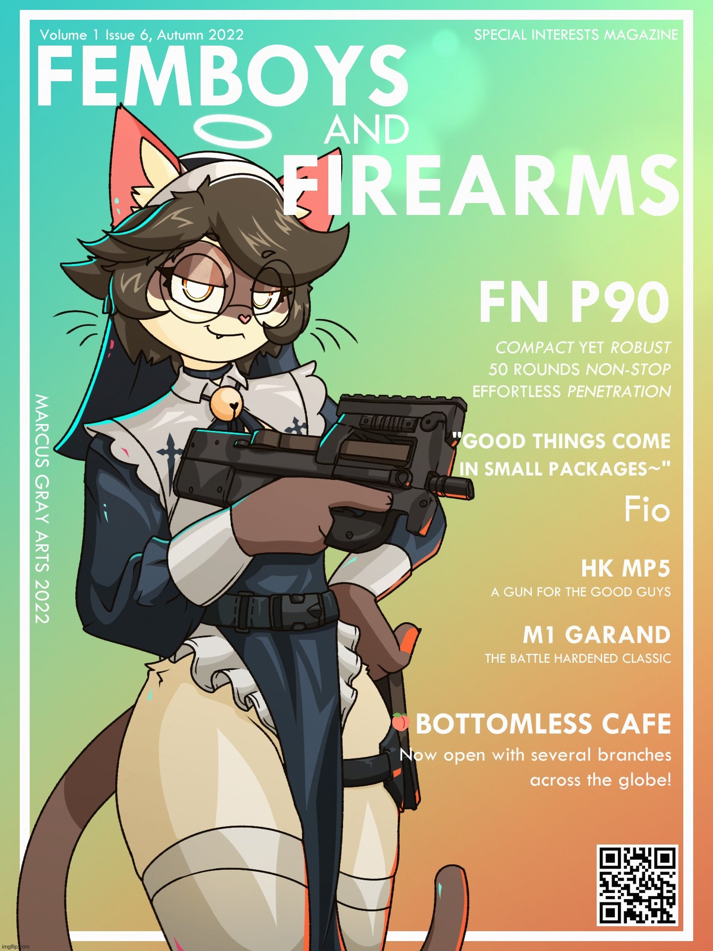 bc yall loved the last one so much | image tagged in femboy firearms p90 | made w/ Imgflip meme maker