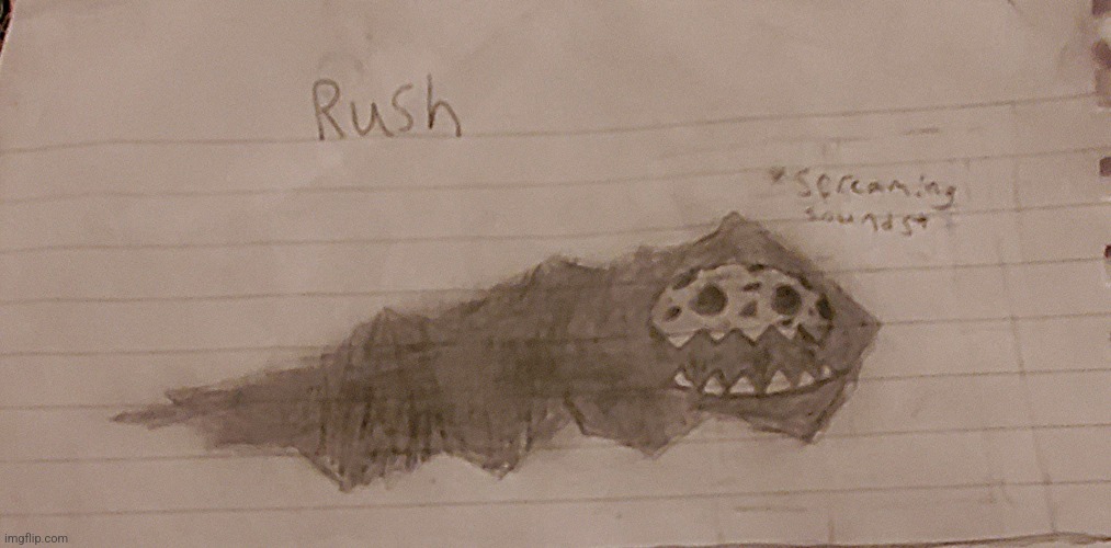 How To Draw Rush From Doors ROBLOX 