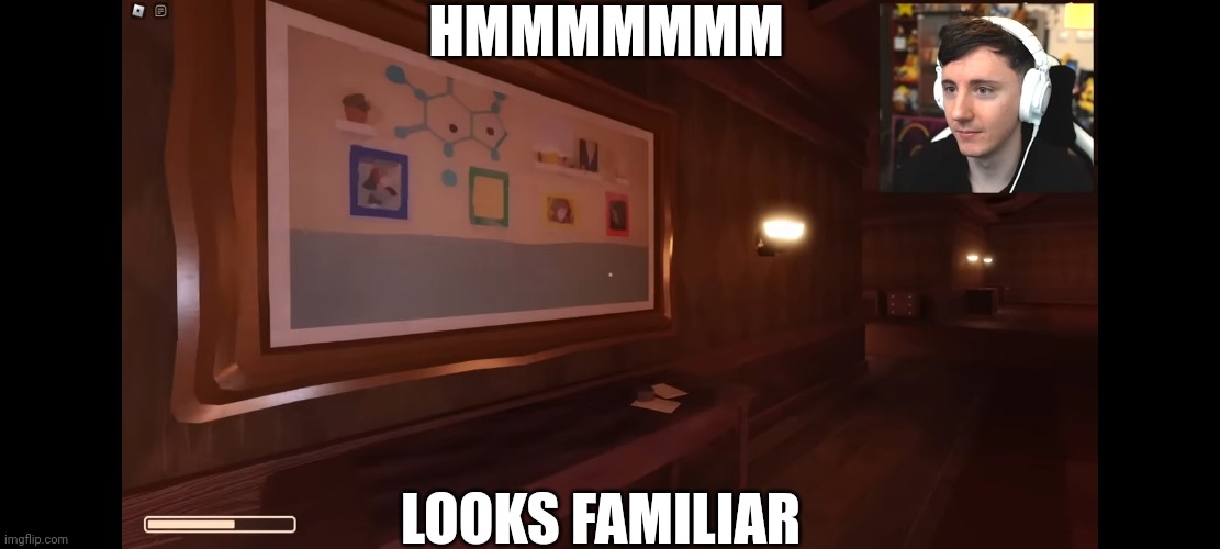 Watching Dawkos playthrough on the new chapter and I saw this on a painting (I was kinda mad that he didn't notice) | HMMMMMMM; LOOKS FAMILIAR | image tagged in doors,dawko,game theory | made w/ Imgflip meme maker