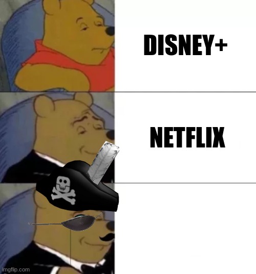 if you know you know | DISNEY+; NETFLIX | image tagged in fancy pooh,if you know what i mean,memes,dank meme | made w/ Imgflip meme maker