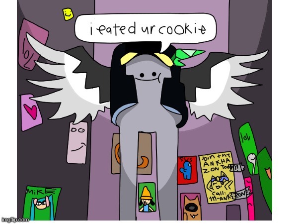 heres some art i made in 2021. it is a roblox meme redrawn and i forgot who made the og meme so yea | image tagged in art,roblox,roblox meme,cookie monster,run | made w/ Imgflip meme maker