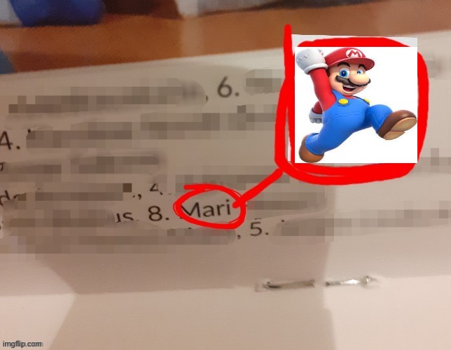 replaced unfunny omori meme with mariooo | made w/ Imgflip meme maker