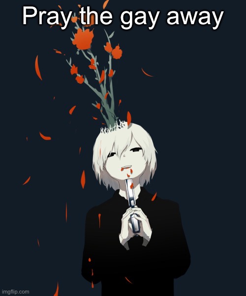 Avogado6 | Pray the gay away | image tagged in avogado6 | made w/ Imgflip meme maker