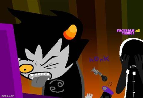 Disgusted Karkat | image tagged in disgusted karkat | made w/ Imgflip meme maker