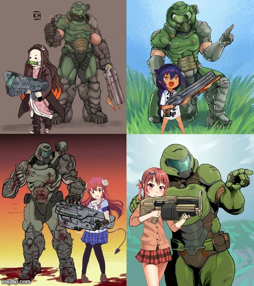 Wholesome doomslayer | image tagged in wholesome,anime,demon slayer | made w/ Imgflip meme maker