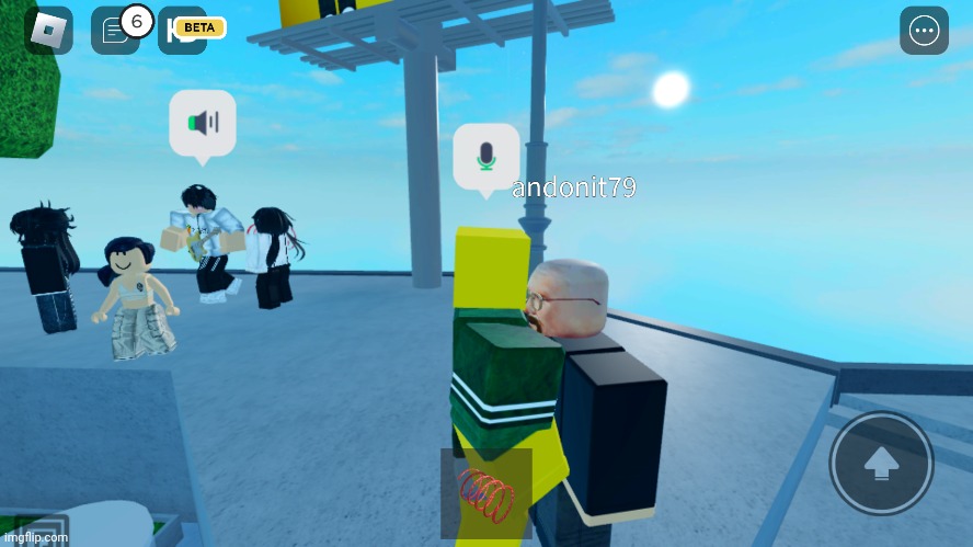 met walt few days ago on roblox vc - Imgflip