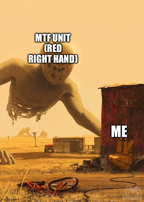 All I did was release a picture of 096 into TikTok | MTF UNIT (RED RIGHT HAND); ME | image tagged in scp-093 | made w/ Imgflip meme maker