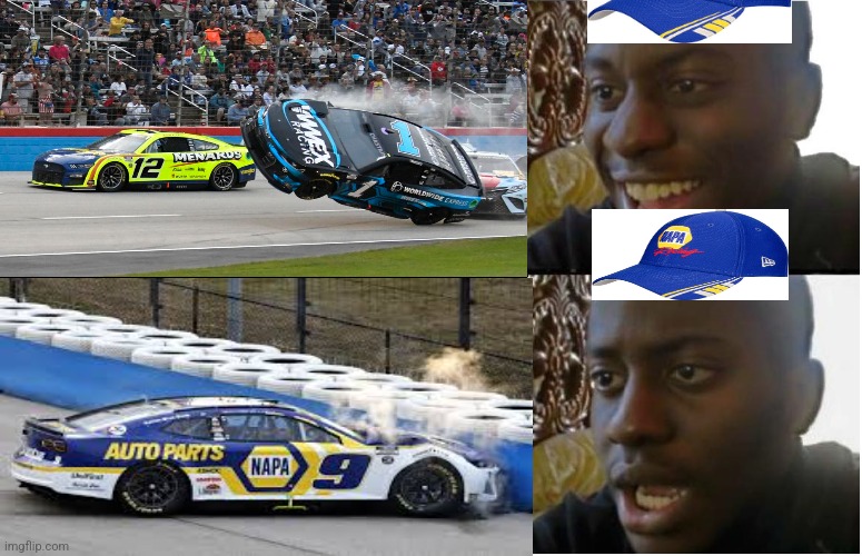 only nascar fans will understand this | image tagged in disappointed black guy | made w/ Imgflip meme maker