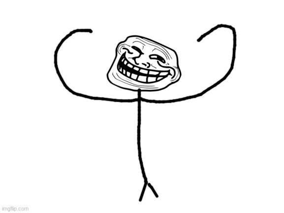 Troll Face LoL - LOL Troll meme face | Poster