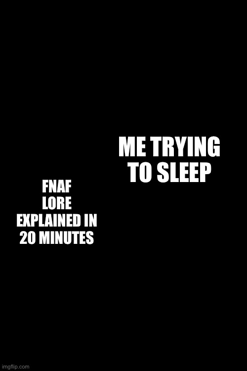 I can’t see what this looks like but I just hope it looks good | ME TRYING TO SLEEP; FNAF LORE EXPLAINED IN 20 MINUTES | image tagged in jason momoa henry cavill meme | made w/ Imgflip meme maker