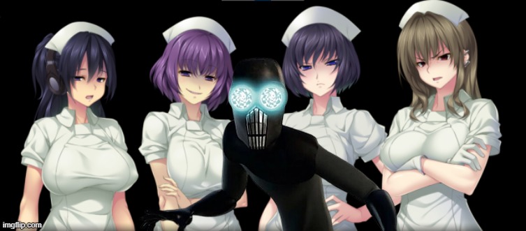 Me and my nurses on the Morgue | image tagged in anime | made w/ Imgflip meme maker