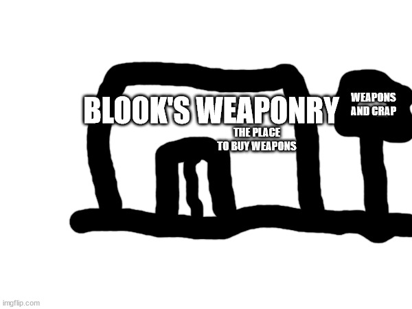 we also sell combustible lemons and pineapple grenades | WEAPONS AND CRAP; BLOOK'S WEAPONRY; THE PLACE TO BUY WEAPONS | made w/ Imgflip meme maker