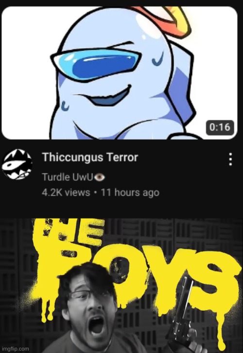 Tf is this shit doin on my yt recomended? | image tagged in markiplier the boys | made w/ Imgflip meme maker