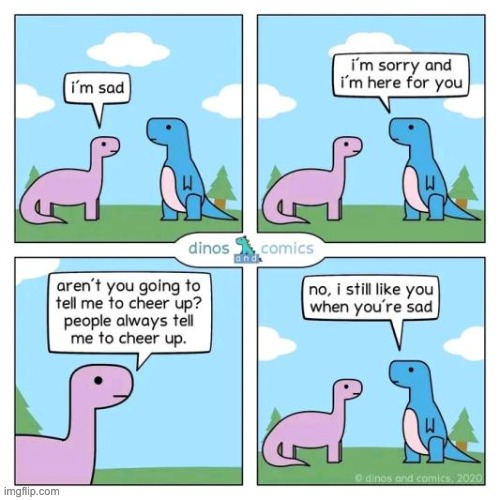 image tagged in wholesome,memes,dinosaurs,comics,wholesome content,funny | made w/ Imgflip meme maker