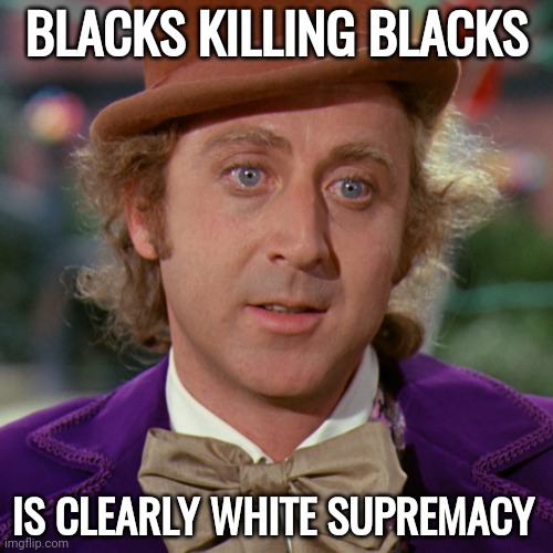 Clearly. | BLACKS KILLING BLACKS; IS CLEARLY WHITE SUPREMACY | image tagged in memes | made w/ Imgflip meme maker