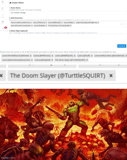 image tagged in doomguy | made w/ Imgflip meme maker