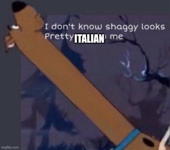 Long neck Scooby Doo | ITALIAN | image tagged in long neck scooby doo | made w/ Imgflip meme maker