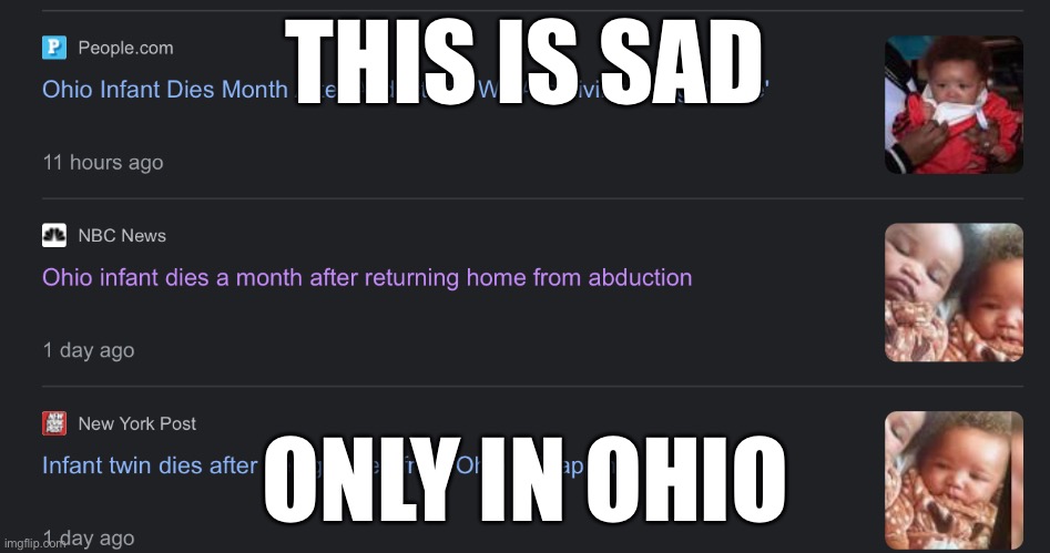 THIS IS SAD; ONLY IN OHIO | made w/ Imgflip meme maker