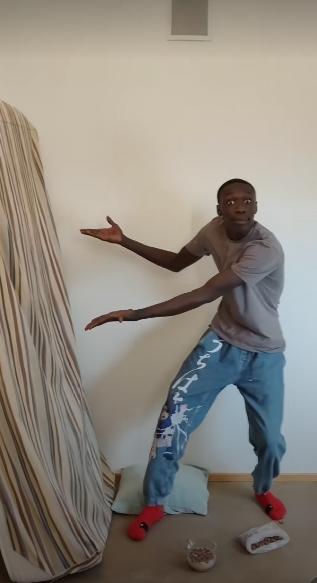 High Quality Khaby Lame Blank Meme Template