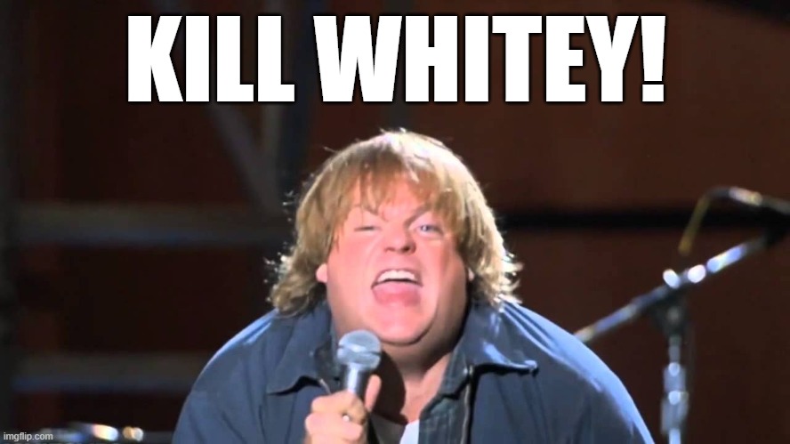 the main theme | KILL WHITEY! | image tagged in chrisfarley,killwhitey | made w/ Imgflip meme maker