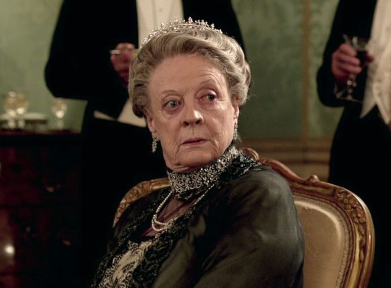 High Quality Maggie Smith Downton Abbey Blank Meme Template