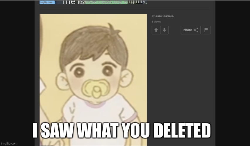 Fatass sunny | I SAW WHAT YOU DELETED | made w/ Imgflip meme maker