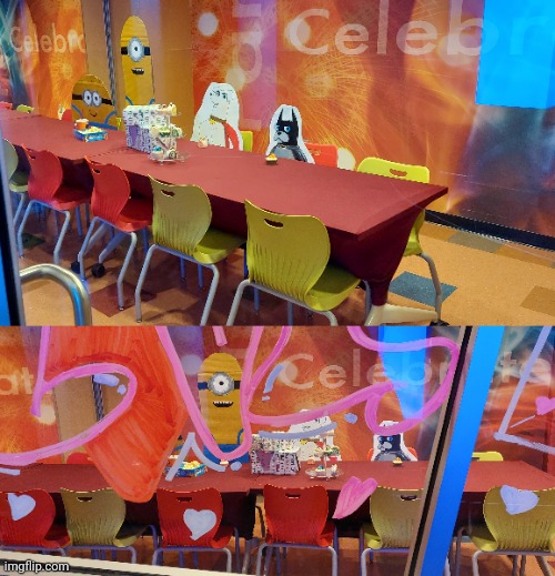 I went to the movie theater and they had a birthday party area and I thought it looked like level fun! | image tagged in the backrooms,backrooms,level fun,fun,happy birthday,birthday | made w/ Imgflip meme maker