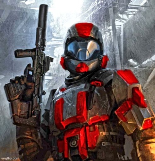 red ODST | image tagged in red odst | made w/ Imgflip meme maker