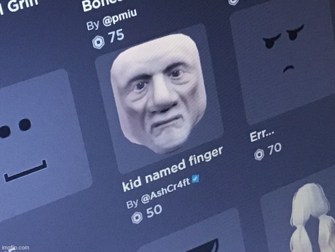 Roblox kid named finger | image tagged in roblox kid named finger | made w/ Imgflip meme maker