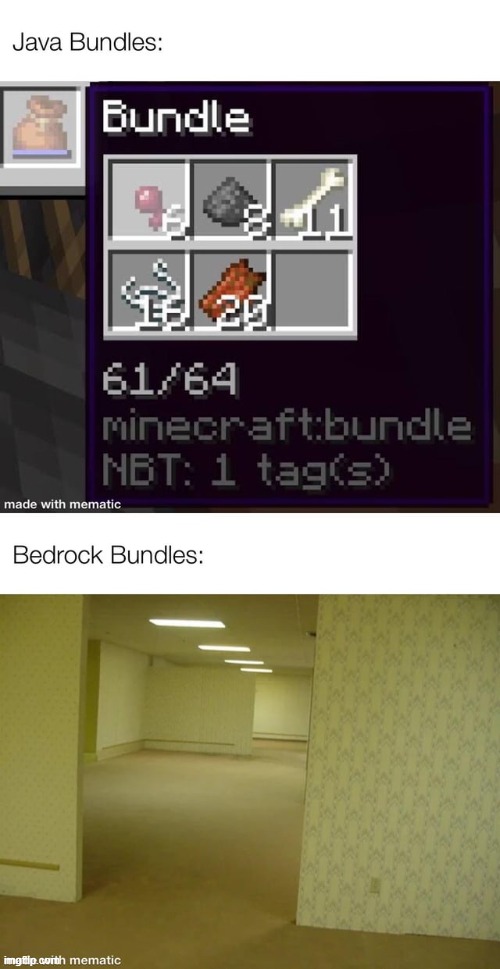 🔥 The Backrooms experience : MinecraftMemes