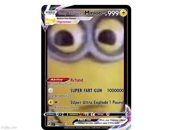 Epic Pokemon Card | image tagged in stupid,i'm the dumbest man alive | made w/ Imgflip meme maker