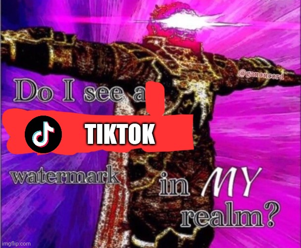 Do I see a ifunmy.co water mark in my realm? | TIKTOK | image tagged in do i see a ifunmy co water mark in my realm | made w/ Imgflip meme maker