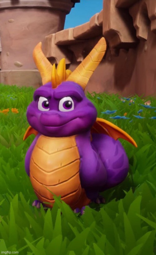 Fat Spyro | image tagged in fat spyro | made w/ Imgflip meme maker