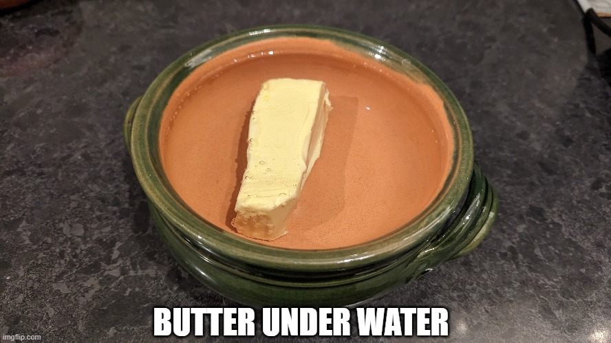 BUTTER UNDER WATER | made w/ Imgflip meme maker