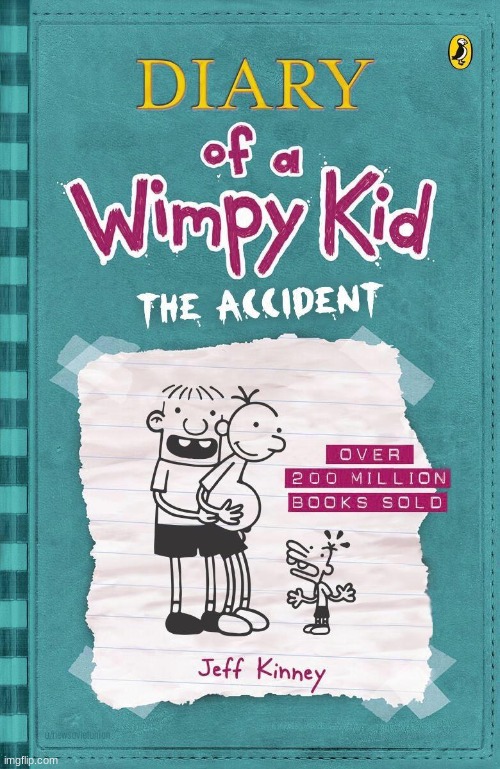 the accident | image tagged in diary of a wimpy kid | made w/ Imgflip meme maker