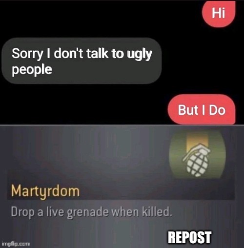 Getting destroyed | REPOST | image tagged in repost | made w/ Imgflip meme maker