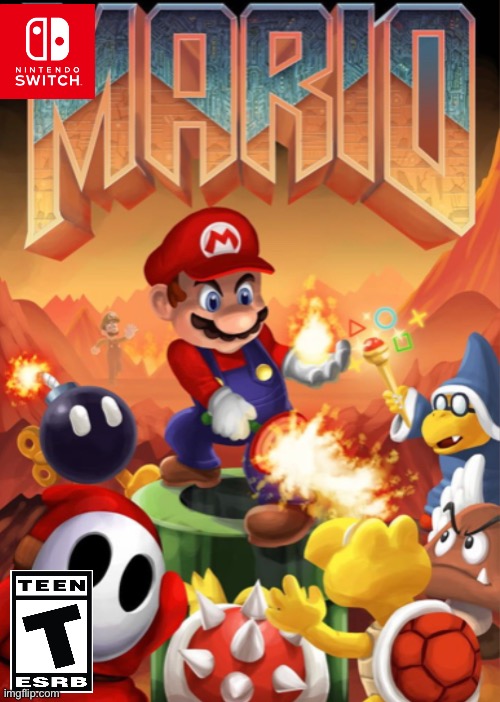 Marioom | image tagged in mario | made w/ Imgflip meme maker