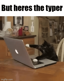 Typing kitty - Imgflip