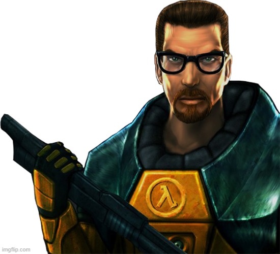 Gordon Freeman transparent | image tagged in gordon freeman transparent | made w/ Imgflip meme maker